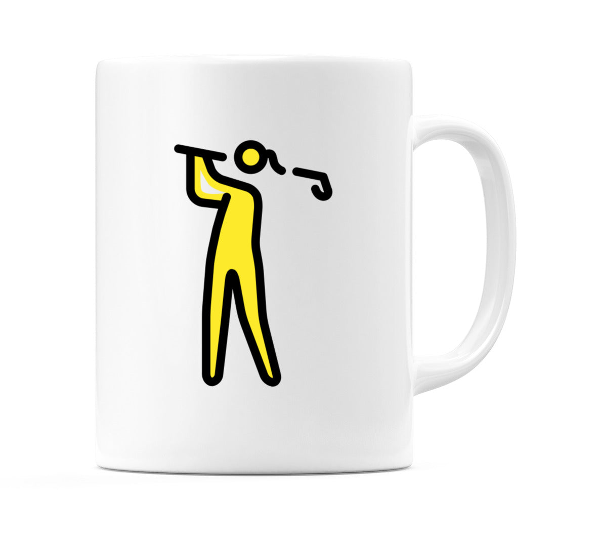 Female Golfing Emoji Mug