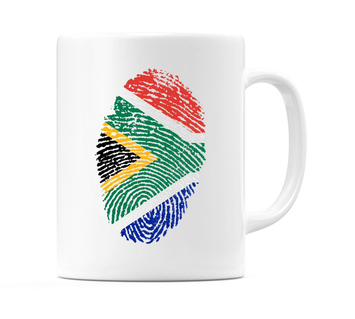 South Africa Finger Print Flag Mug