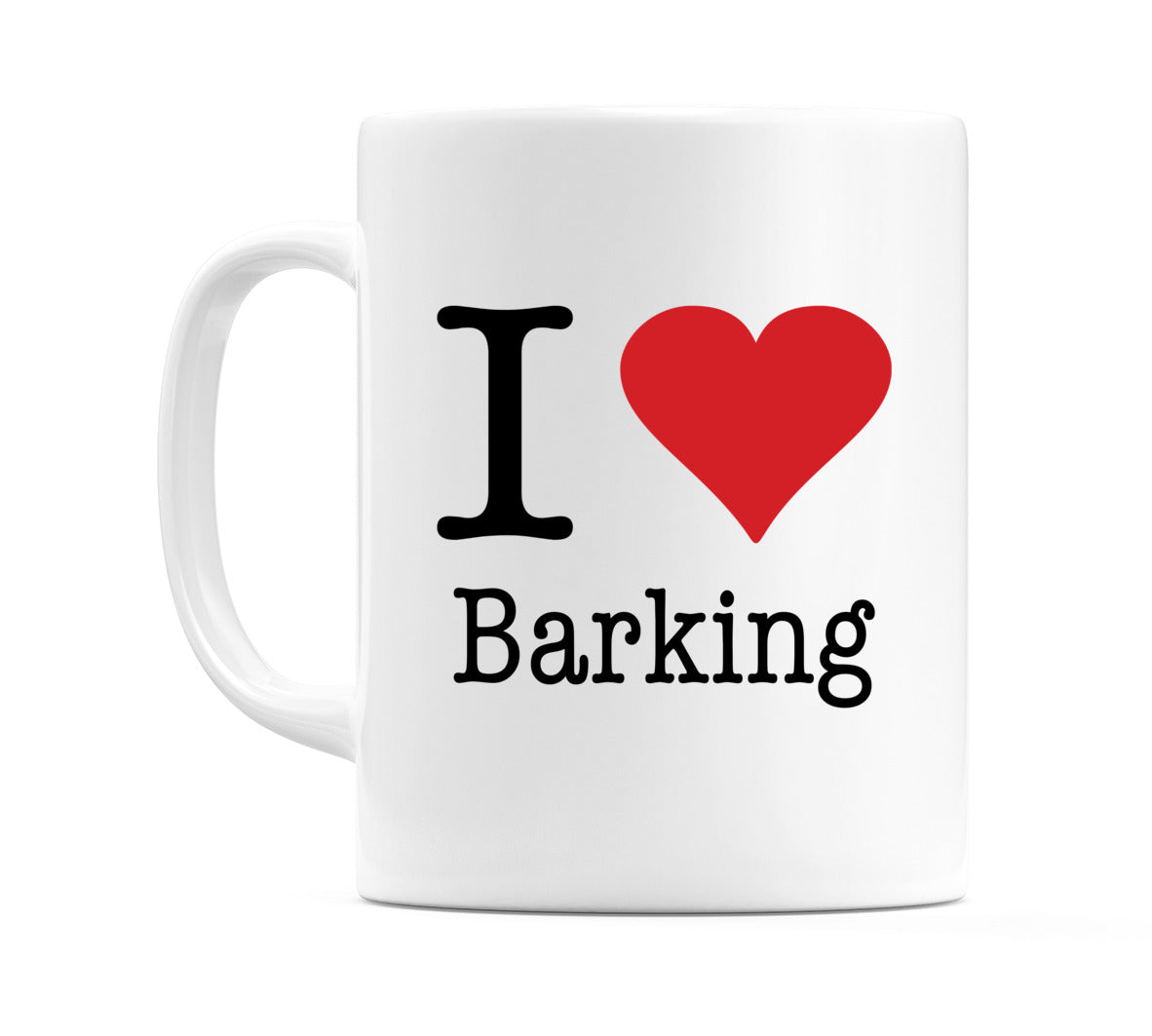 I Love Barking Mug