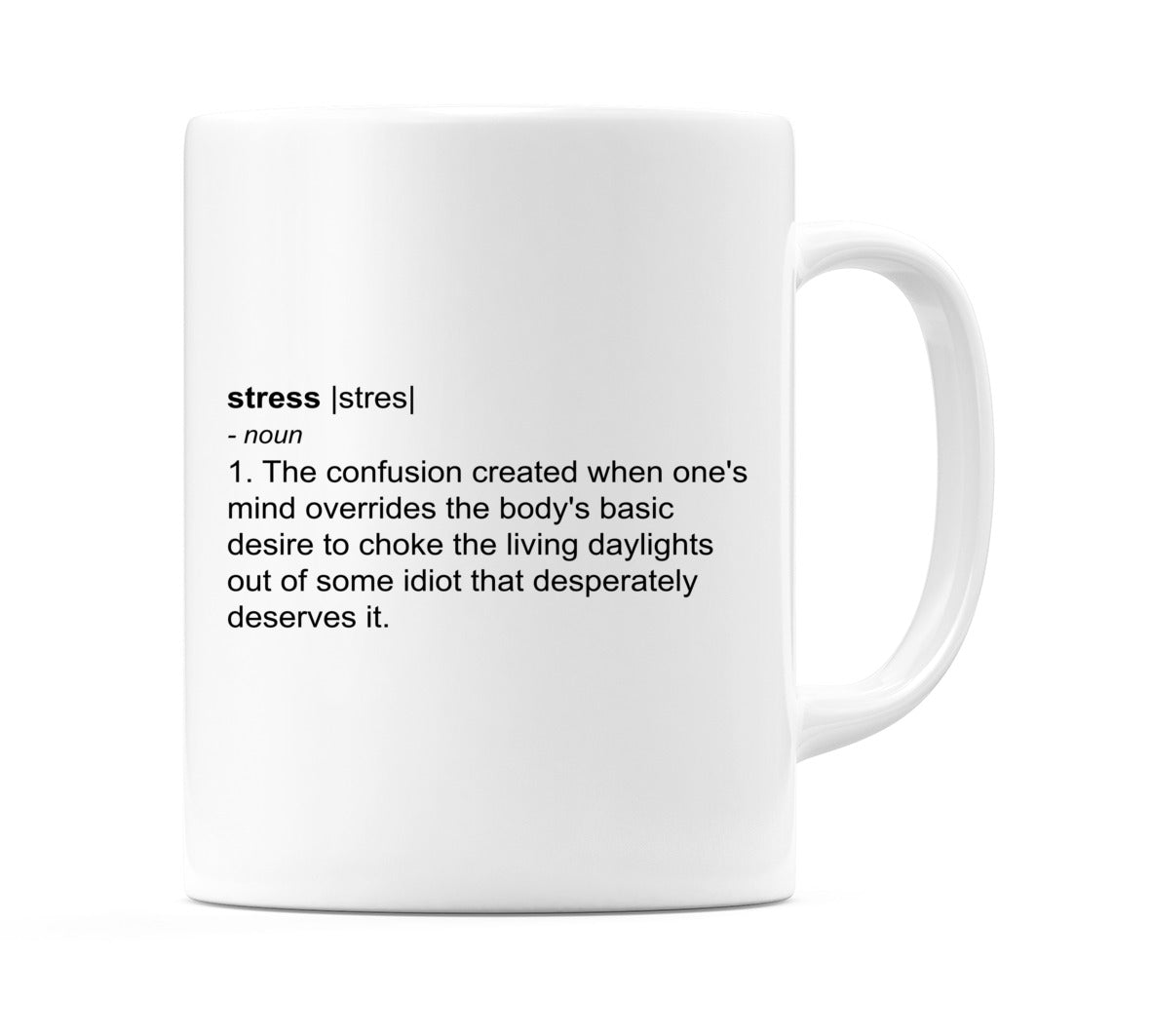 Real Meaning Of Stress Mug