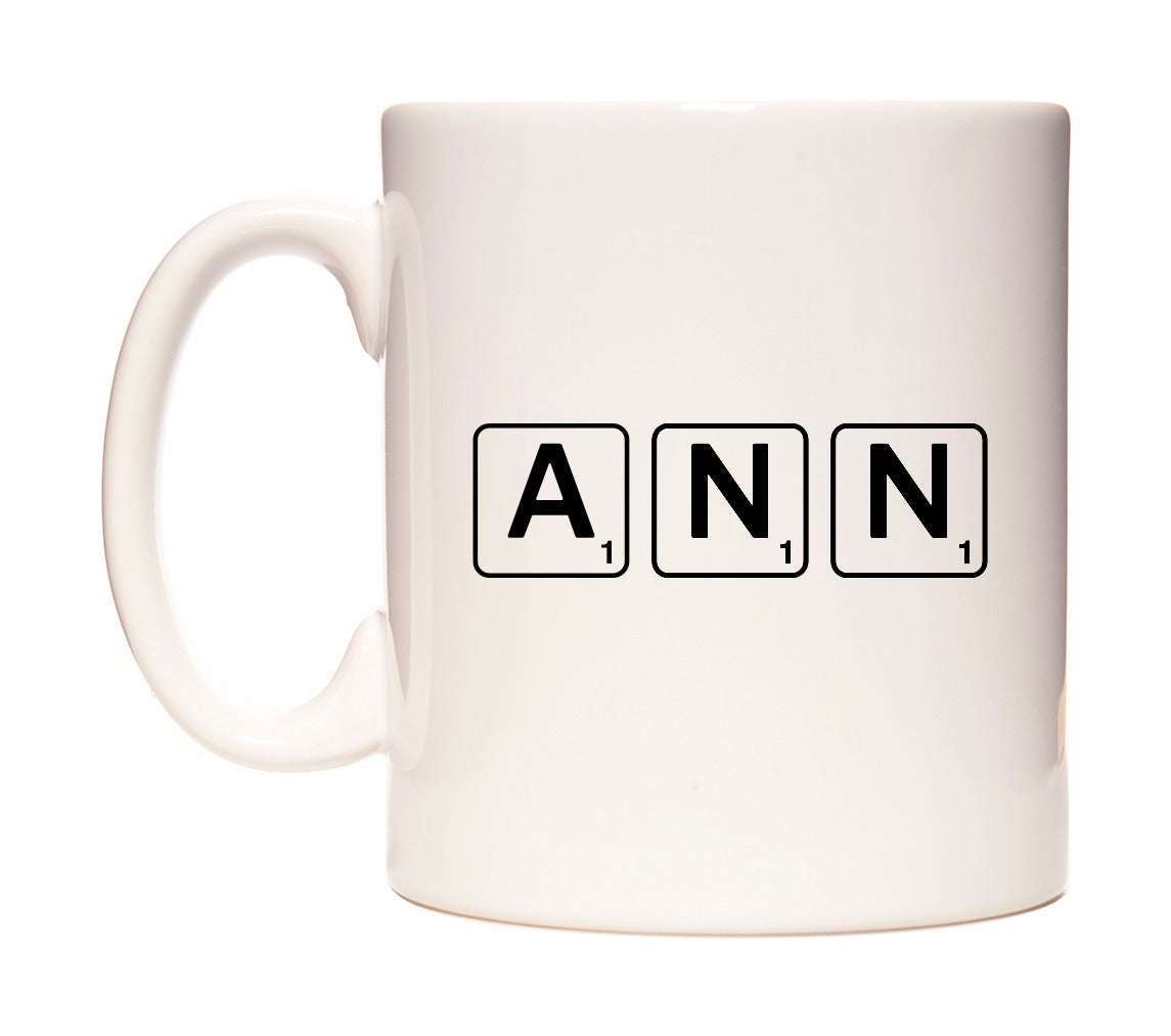 Ann - Scrabble Themed Mug