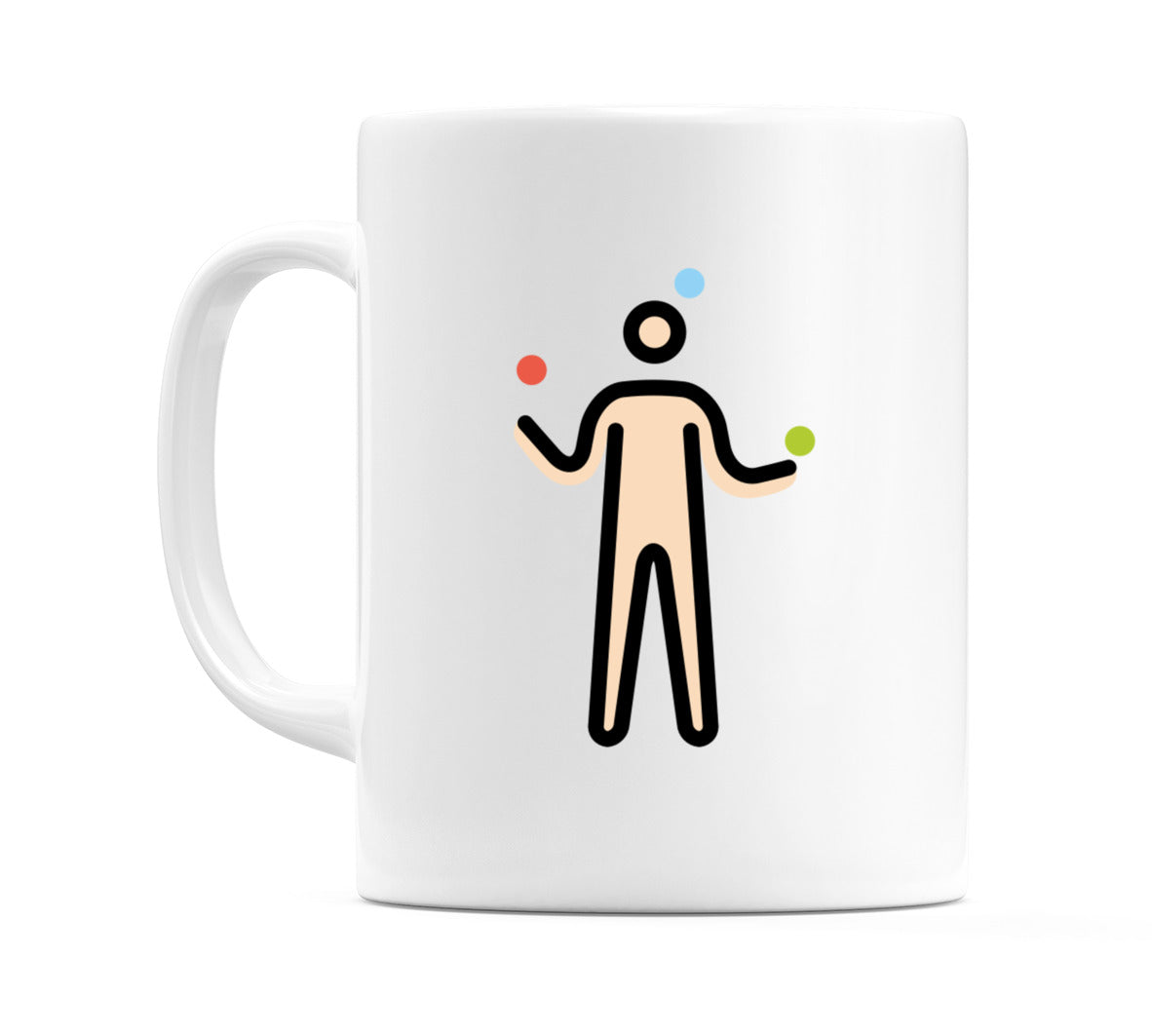 Male Juggling: Light Skin Tone Emoji Mug