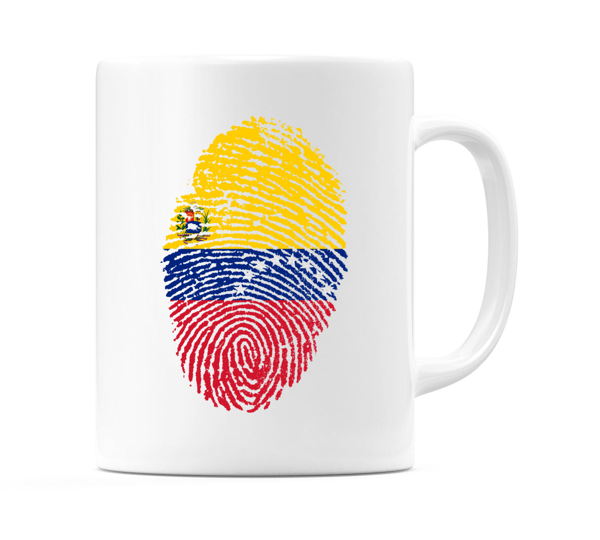 Venezuela Finger Print Flag Mug