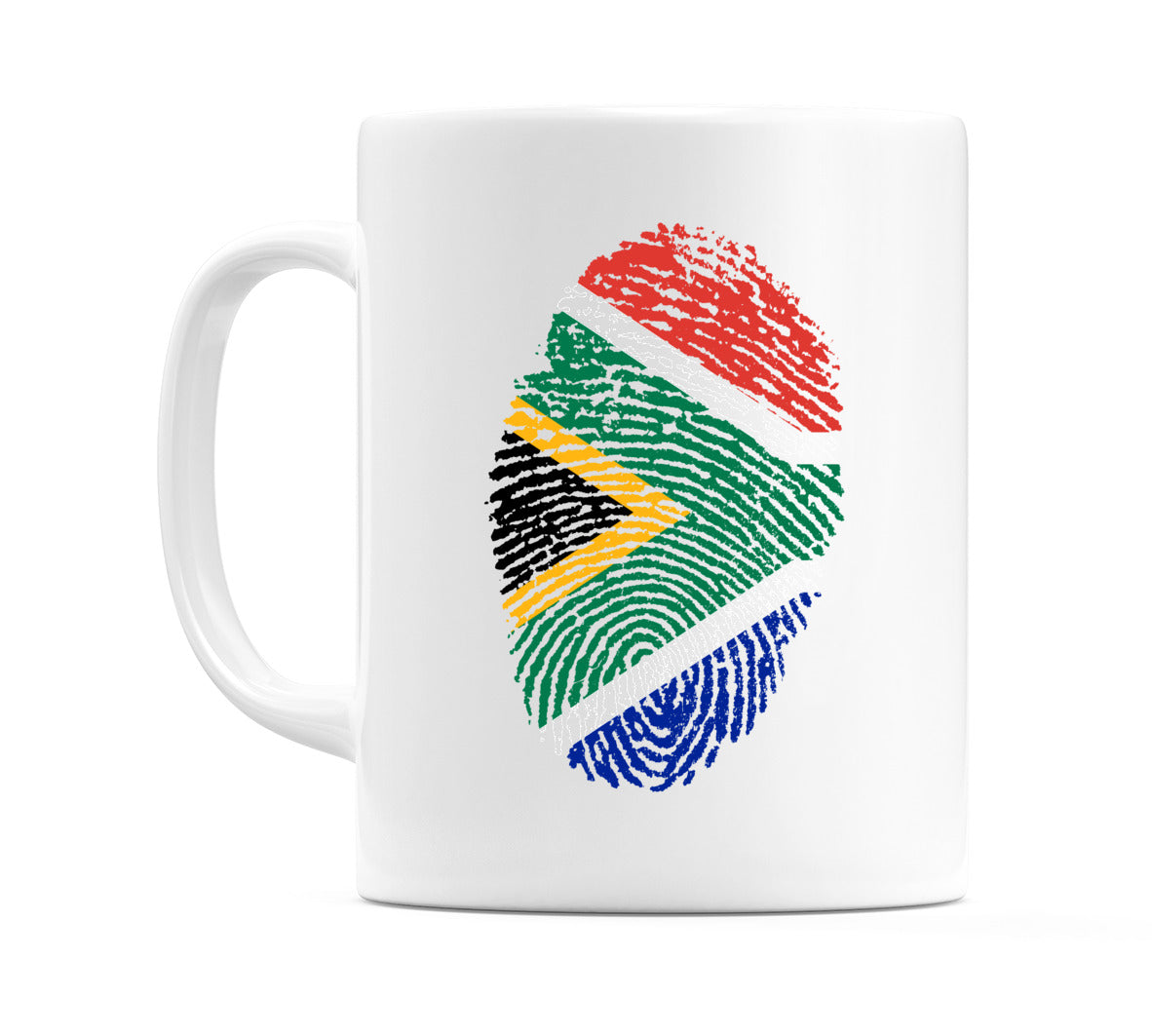 South Africa Finger Print Flag Mug