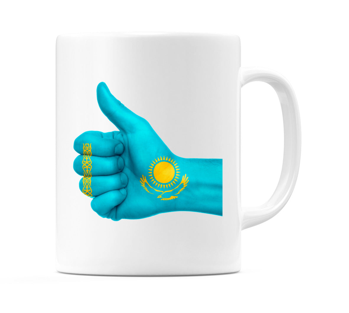 Kazakhstan Thumbs up Flag Mug