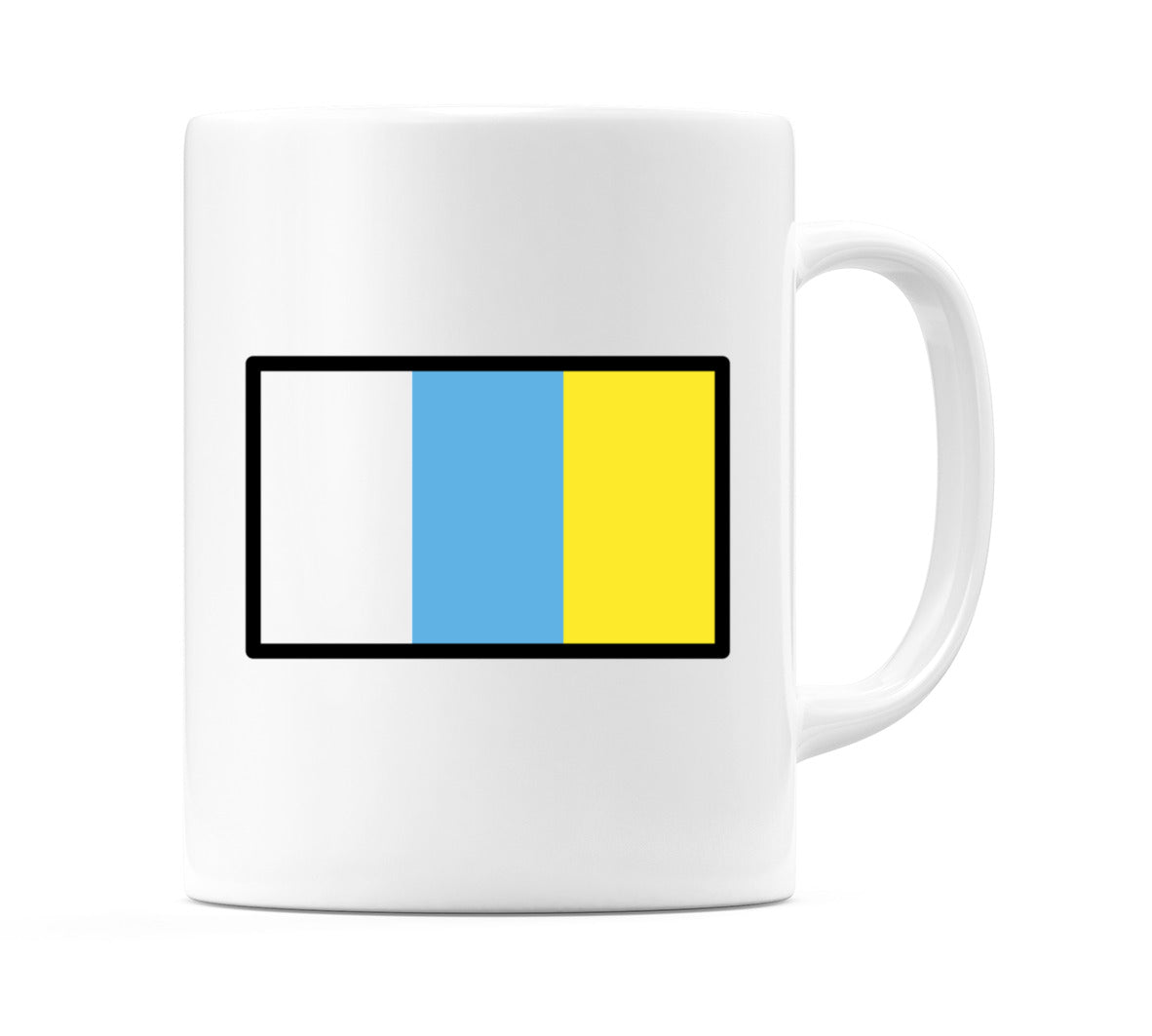 Canary Islands Flag Emoji Mug