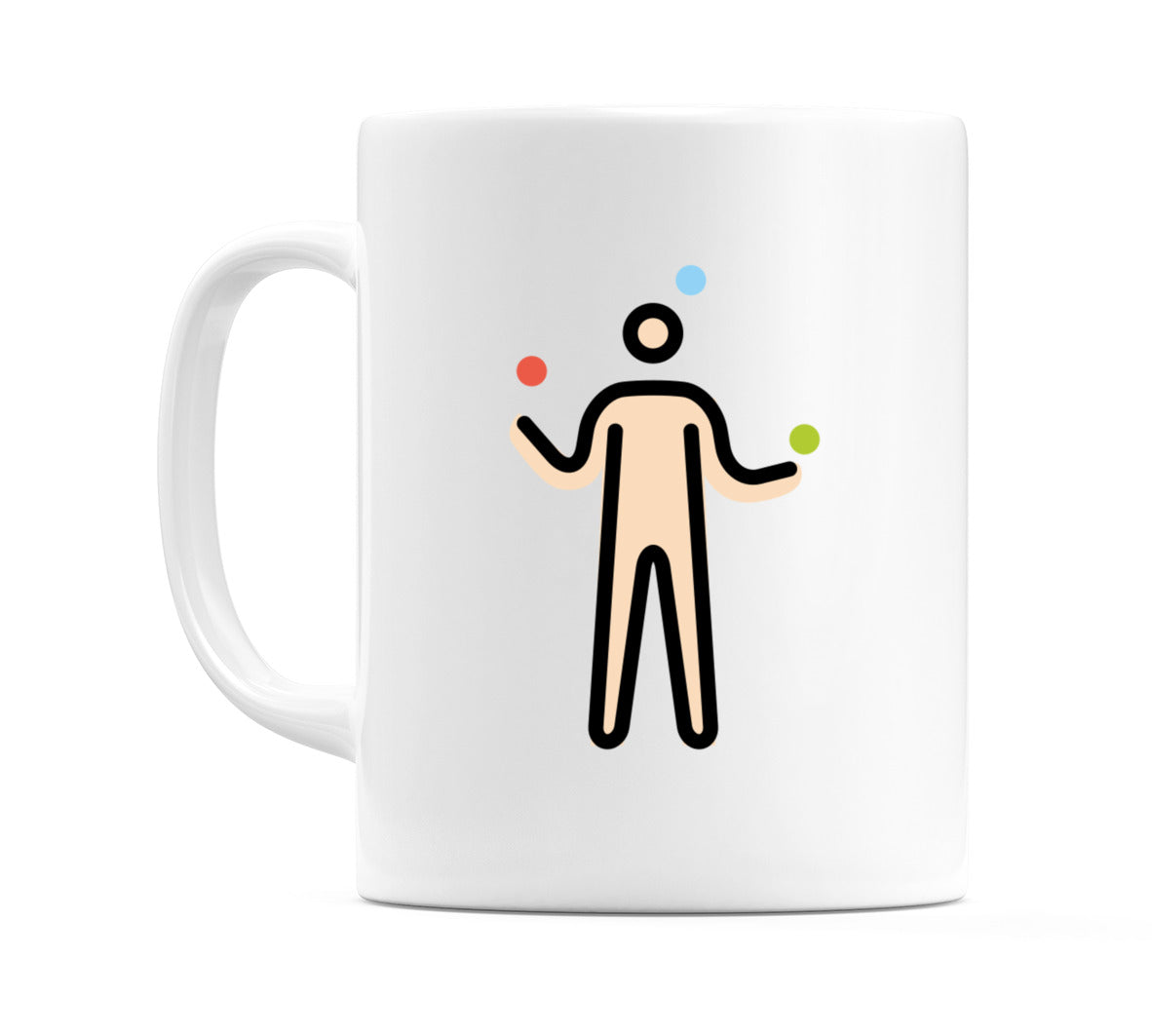 Person Juggling: Light Skin Tone Emoji Mug