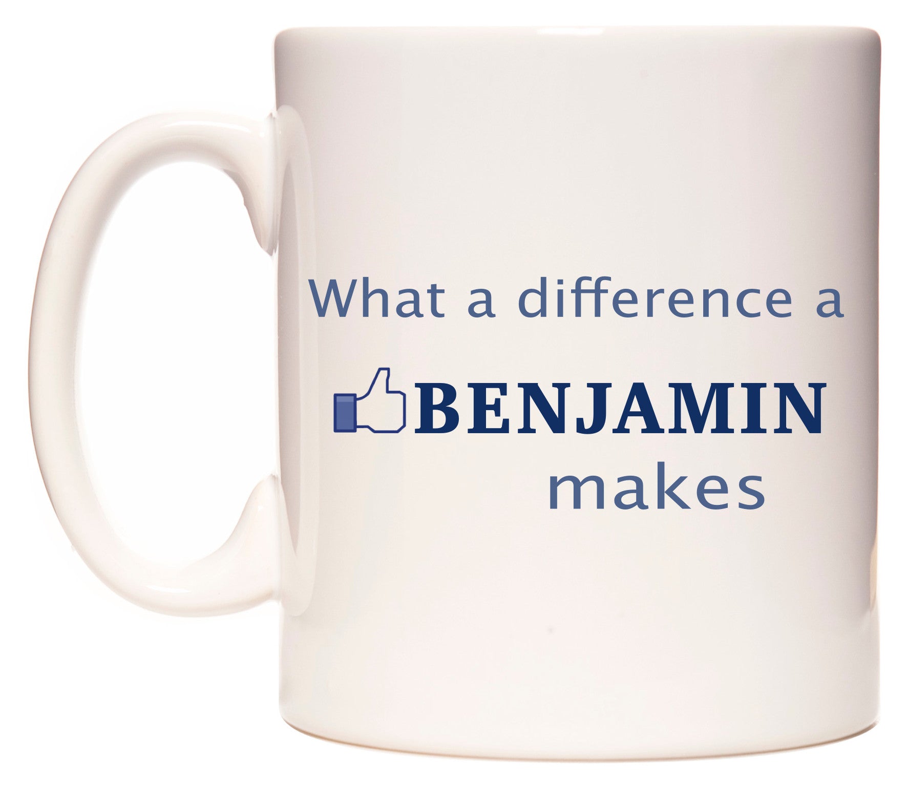 This mug features What A Difference A Benjamin Makes