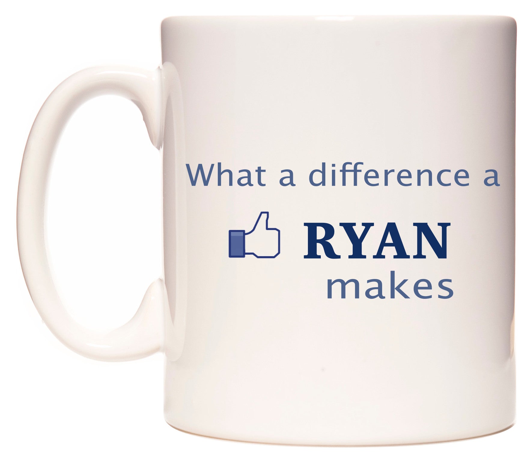 This mug features What A Difference A Ryan Makes