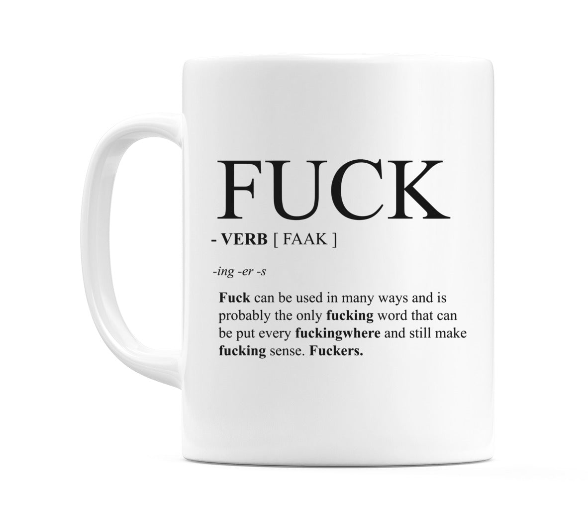 F*ck - VERB [FAAK] Mug