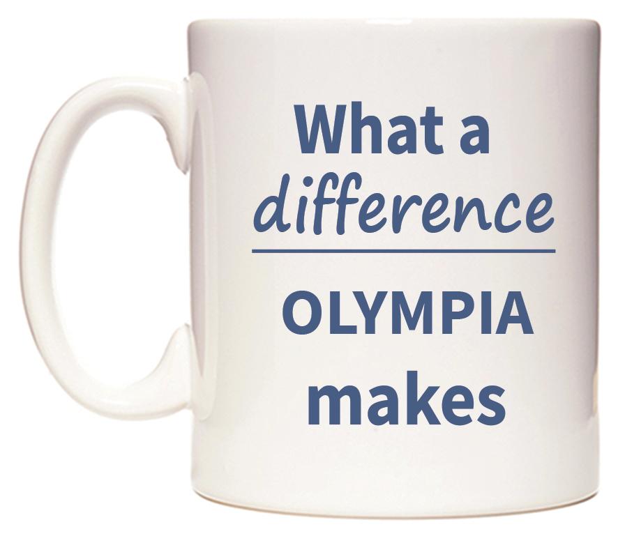 What a difference OLYMPIA makes Mug