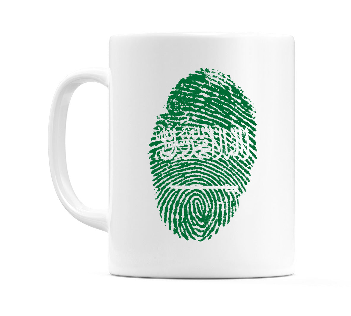 Saudi Arabia Finger Print Flag Mug