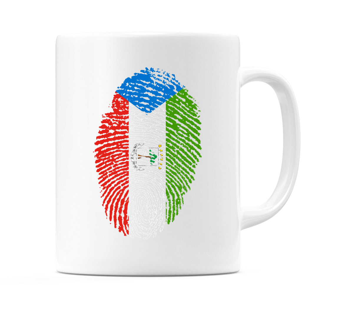 Equatorial Guinea Finger Print Flag Mug