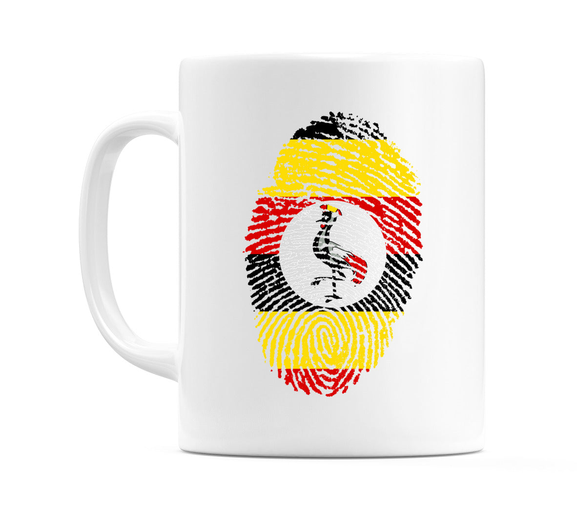 Uganda Finger Print Flag Mug