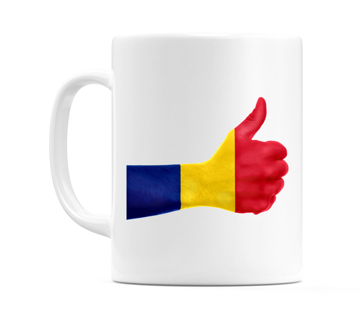 Romania Thumbs up Flag Mug
