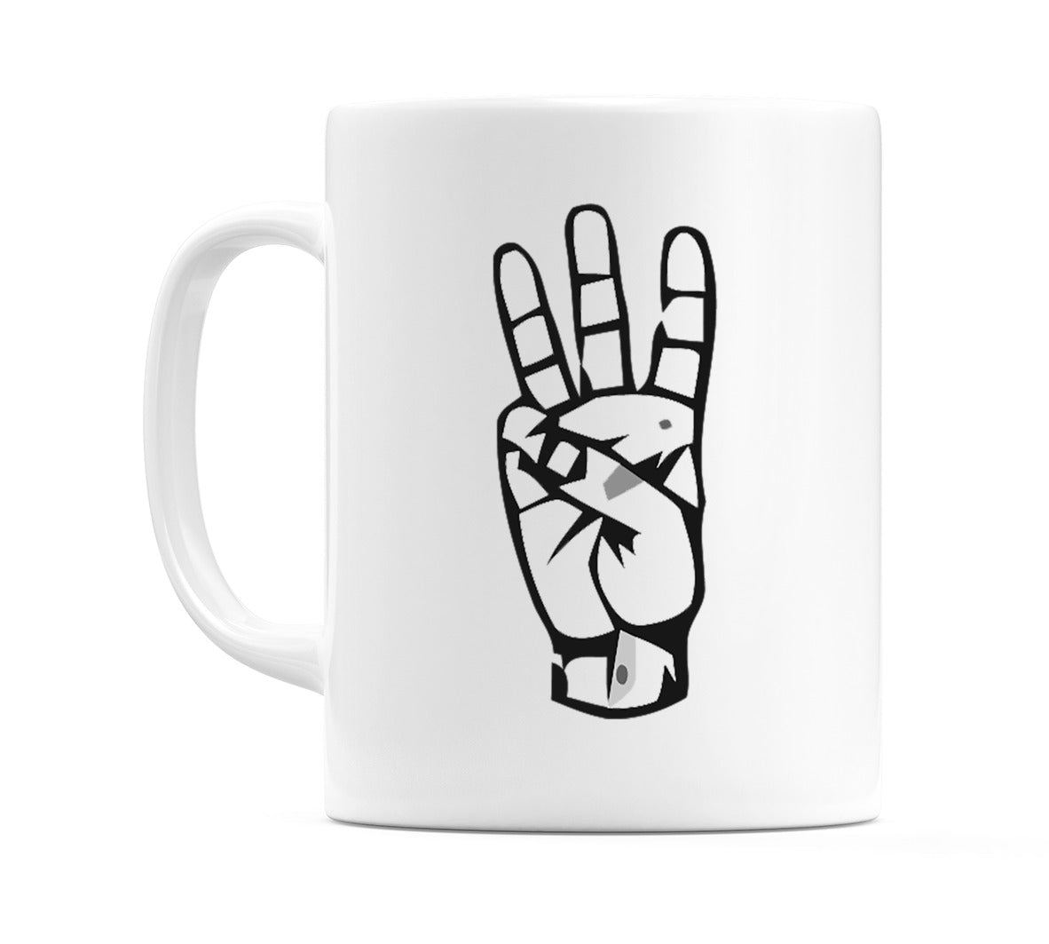 US Sign Language Number 6 Mug