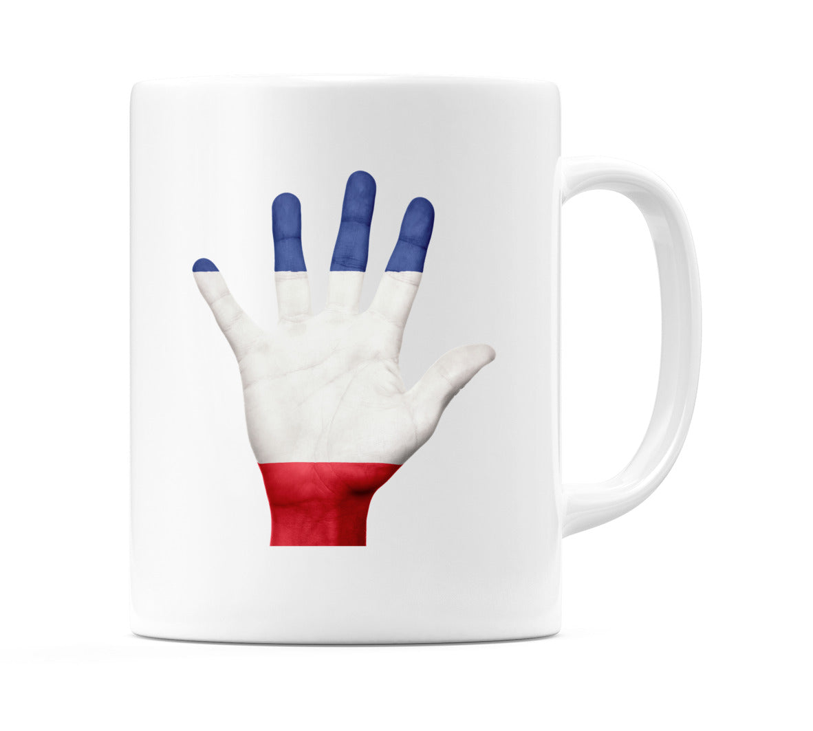France Hand Flag Mug
