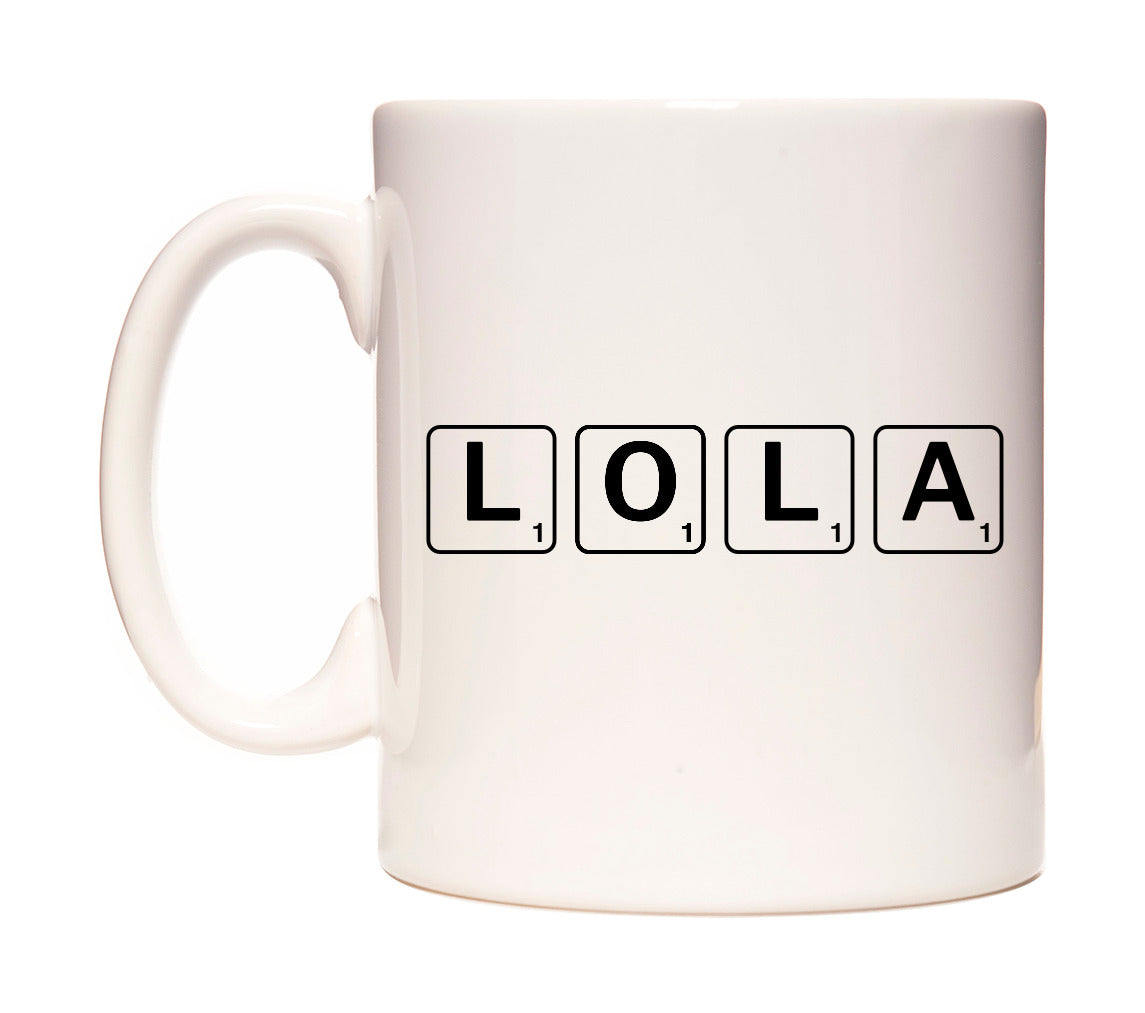 Lola - Scrabble Themed Mug