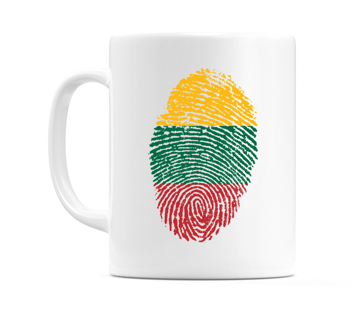 Lithuania Finger Print Flag Mug