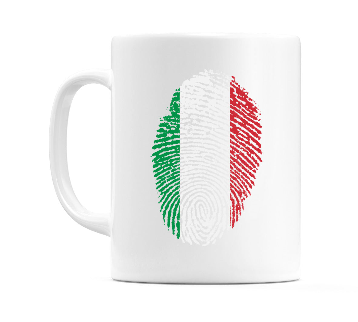 Italy Finger Print Flag Mug