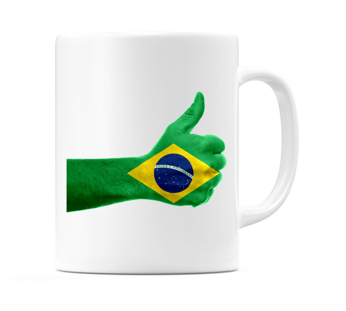 Brazil Thumbs up Flag Mug