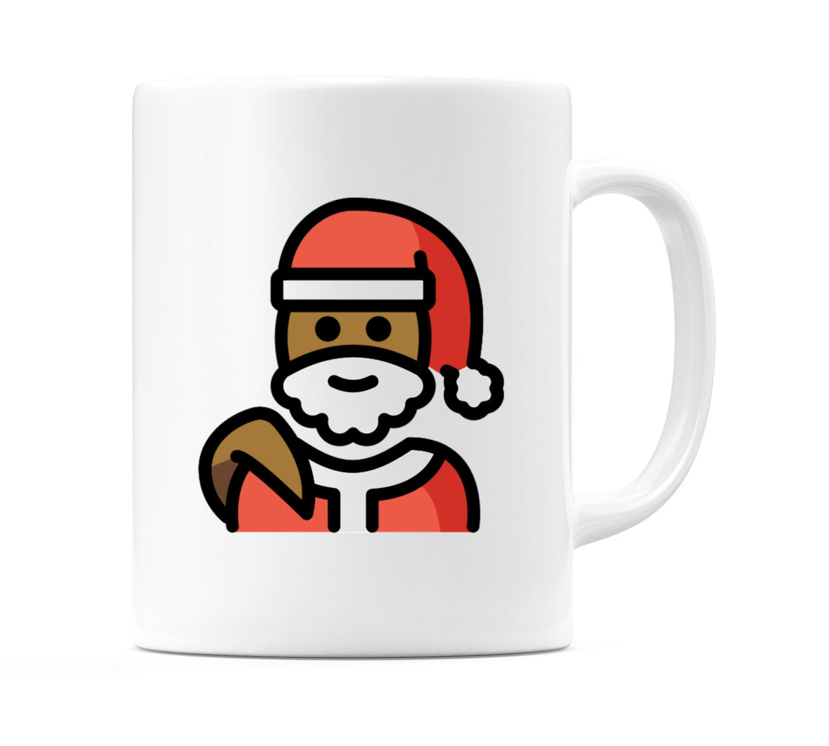 Santa Claus: Medium-Dark Skin Tone Emoji Mug