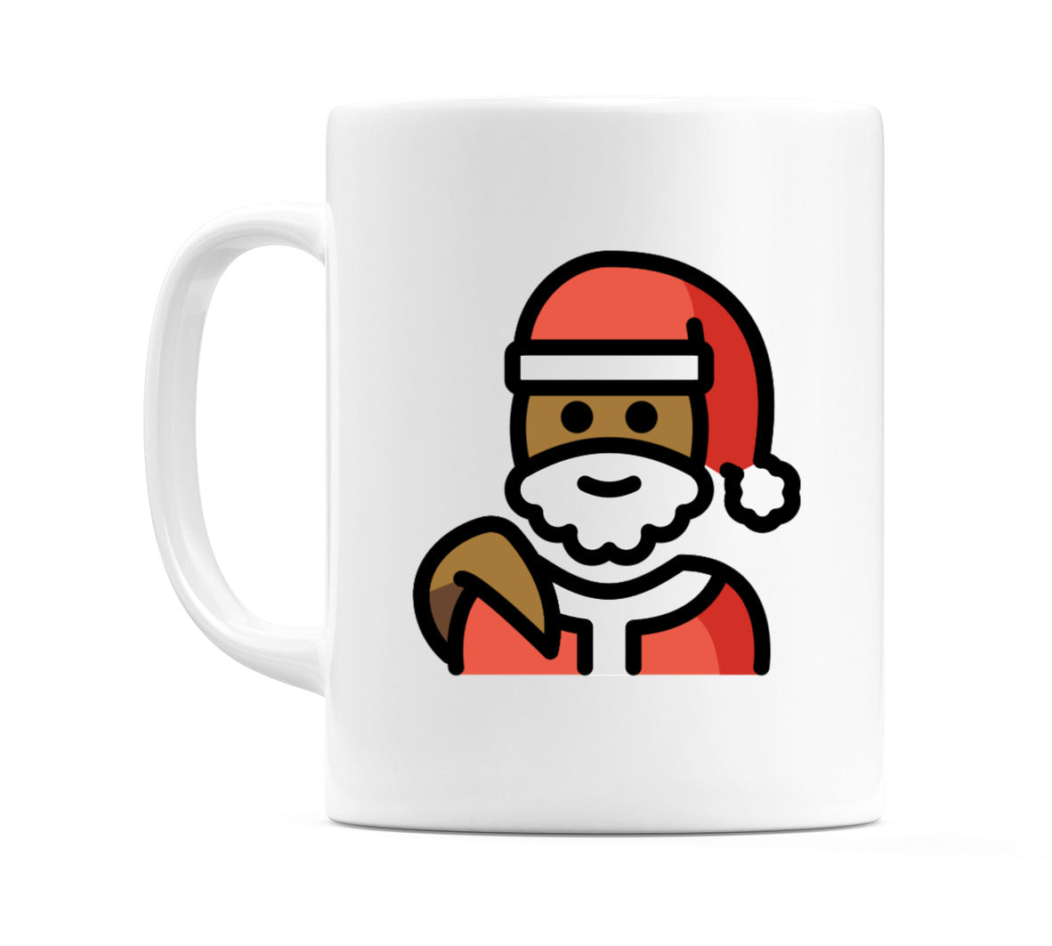Santa Claus: Medium-Dark Skin Tone Emoji Mug