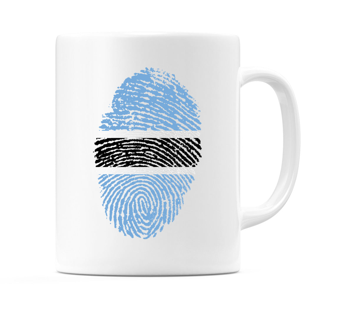 Botswana Finger Print Flag Mug