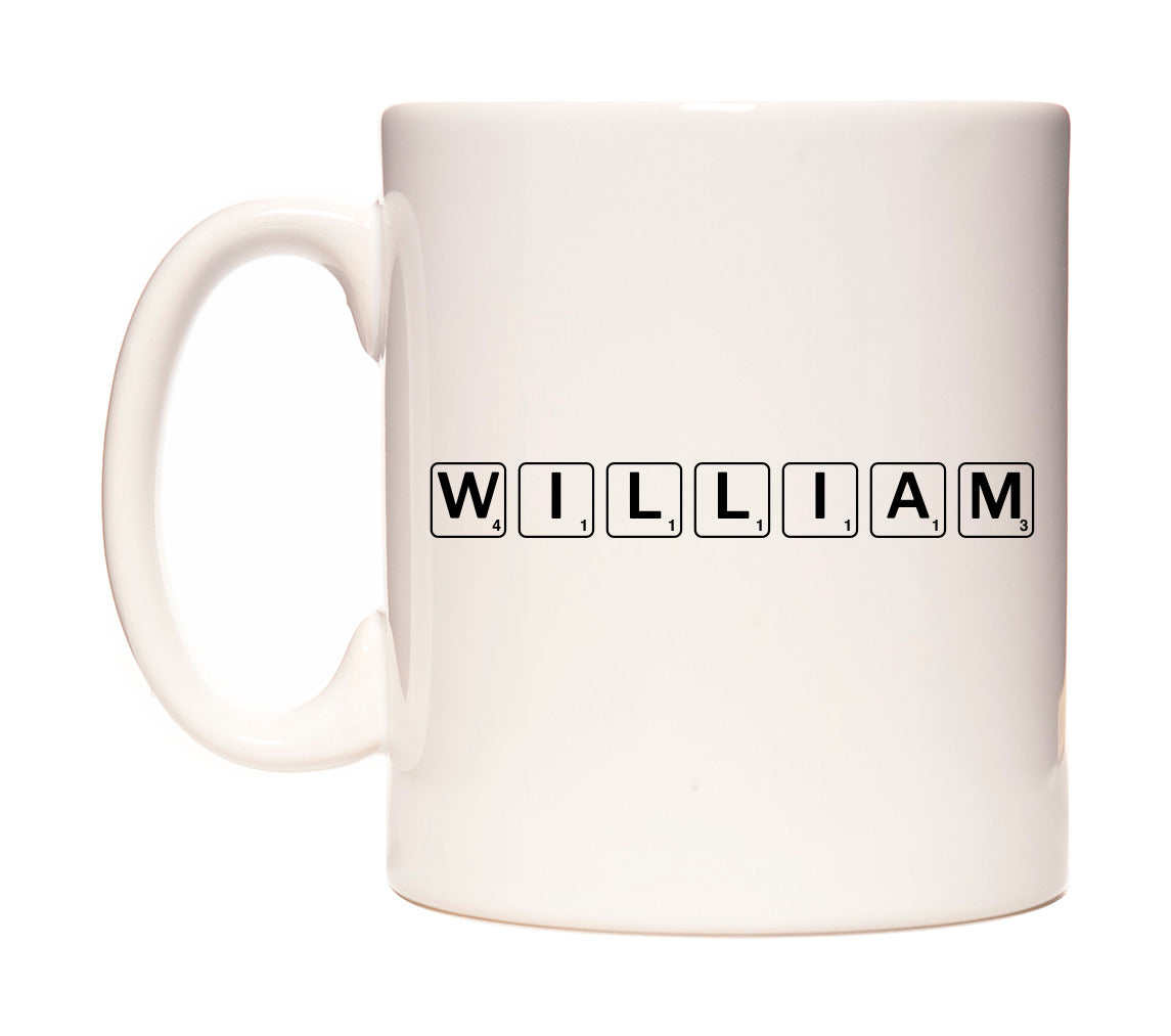William - Scrabble Themed Mug