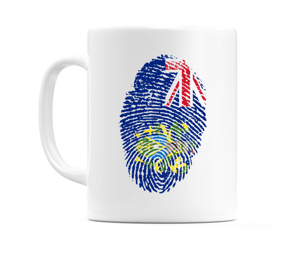 Pitcairn Islands Finger Print Flag Mug