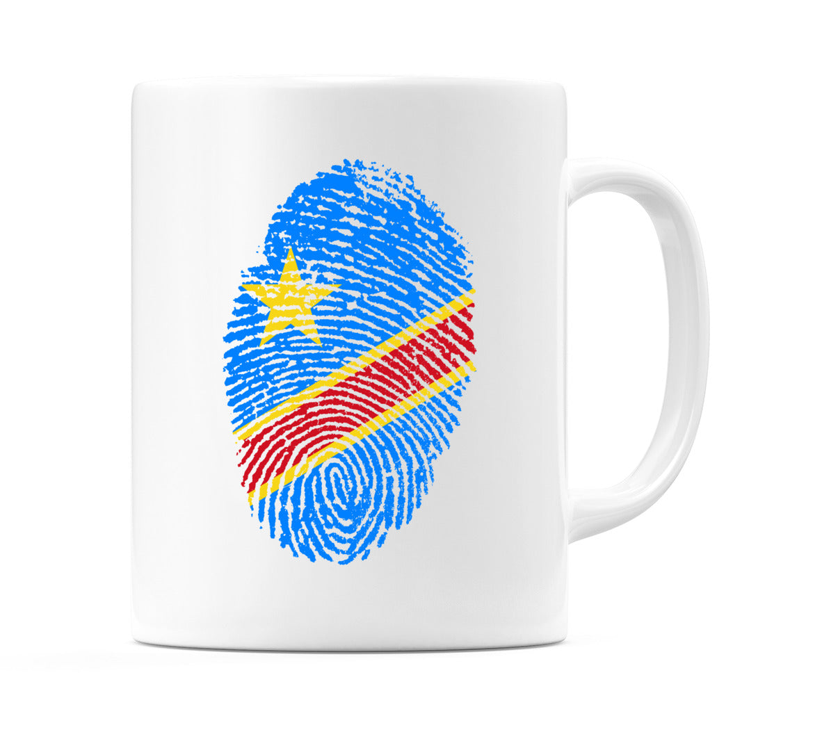 Congo Finger Print Flag Mug