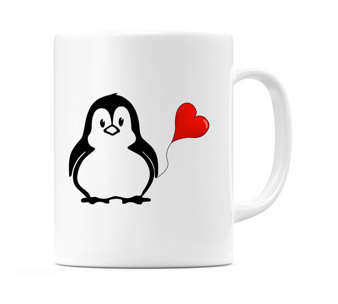 Love Heart Penguin Mug