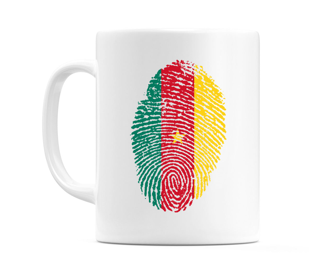 Cameroon Finger Print Flag Mug