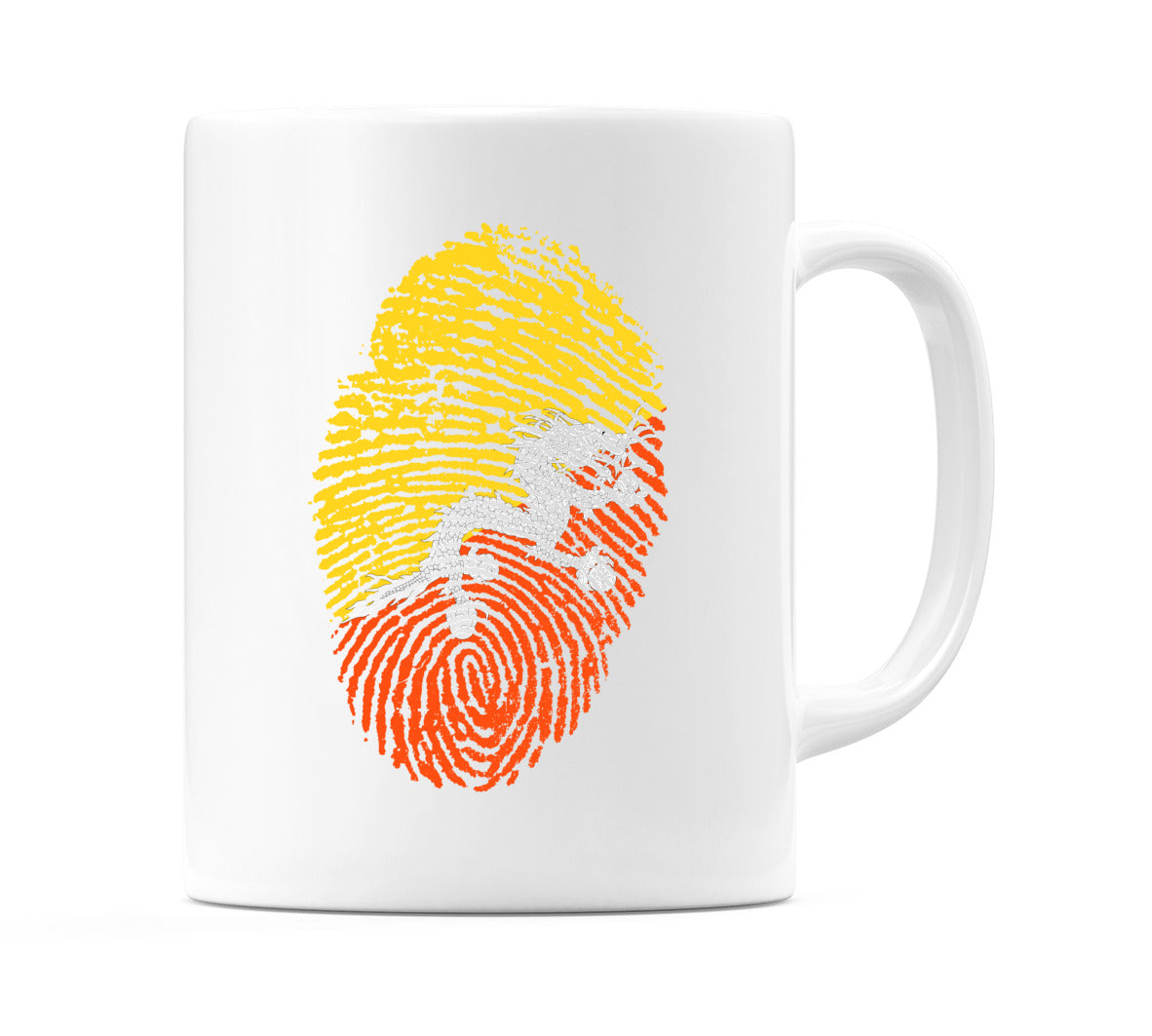Bhutan Finger Print Flag Mug