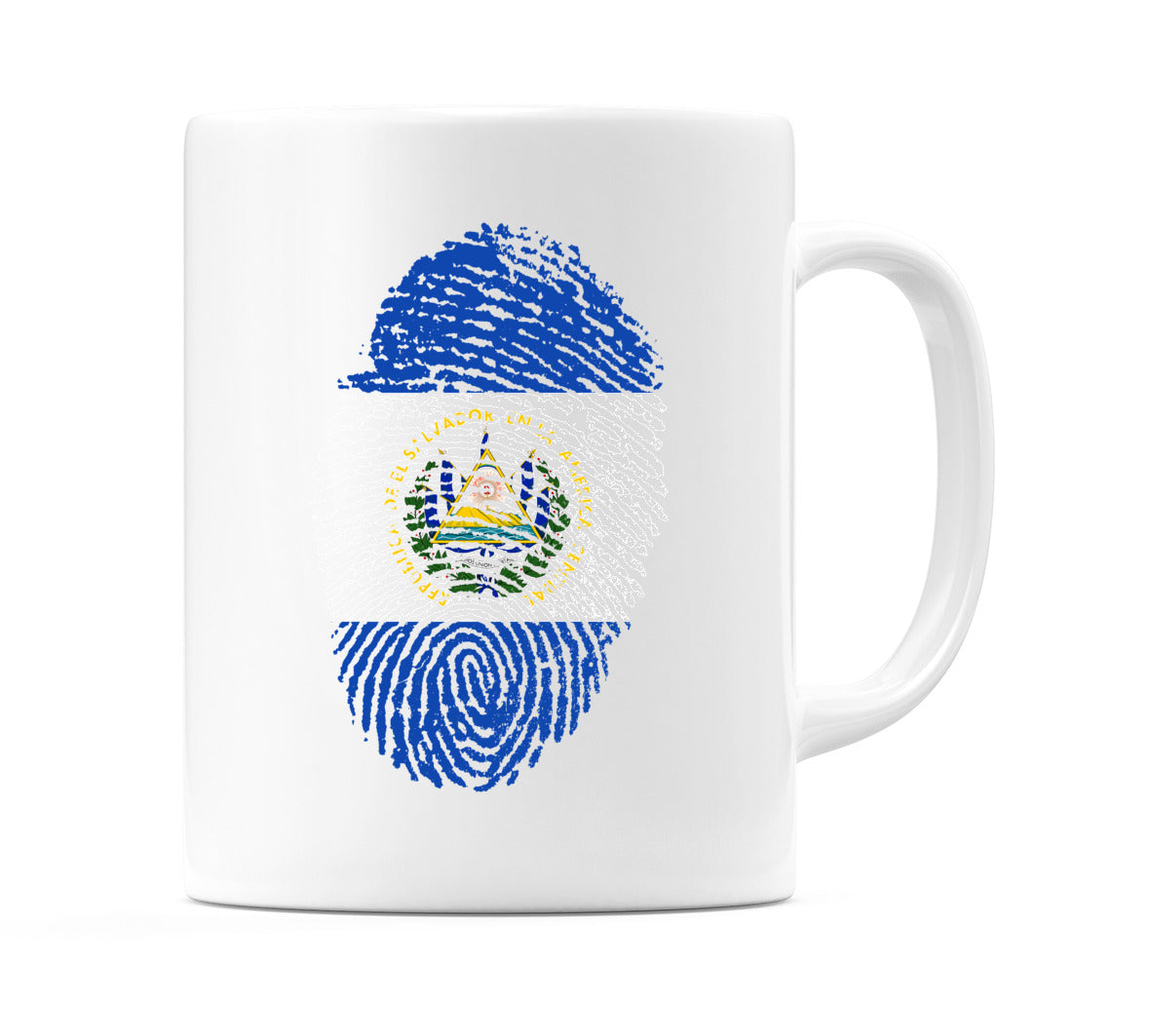 El Salvador Finger Print Flag Mug