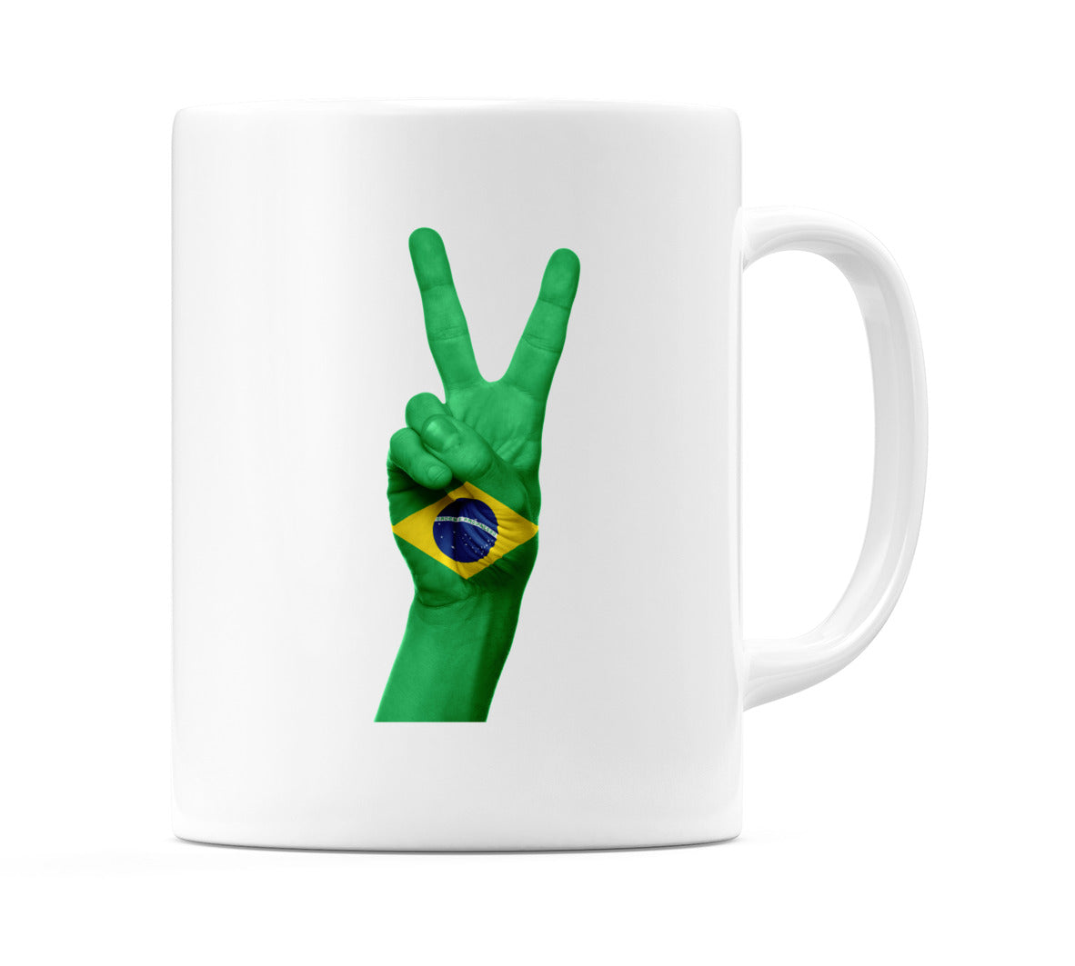 Brazil Two Fingers Flag Mug