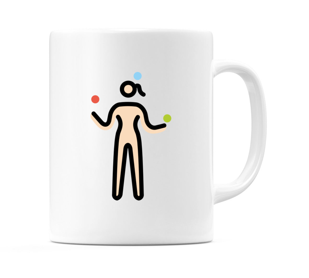 Female Juggling: Light Skin Tone Emoji Mug