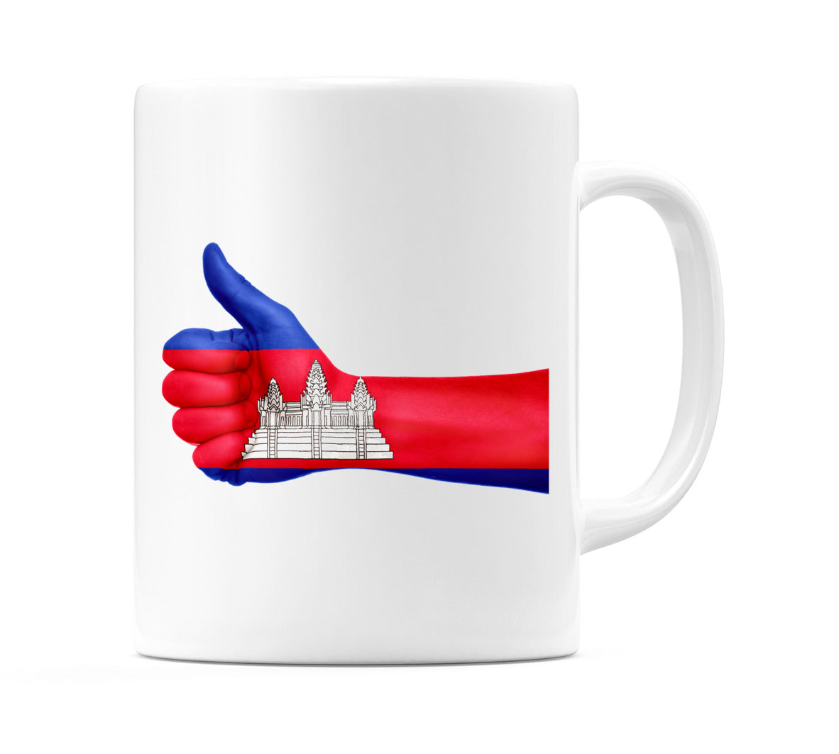 Cambodia Thumbs up Flag Mug