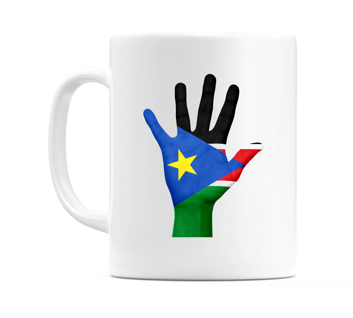 South Sudan Hand Flag Mug