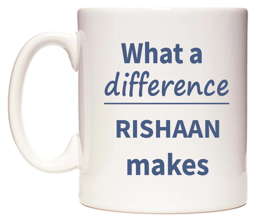 What a difference RISHAAN makes Mug