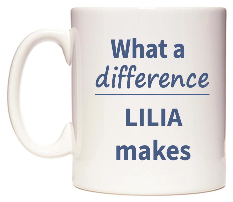 What a difference LILIA makes Mug