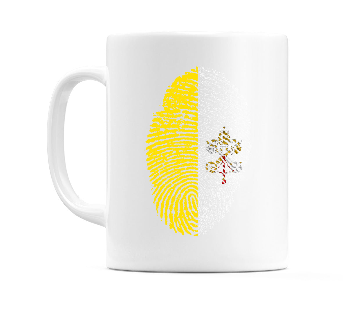 Vatican City Finger Print Flag Mug
