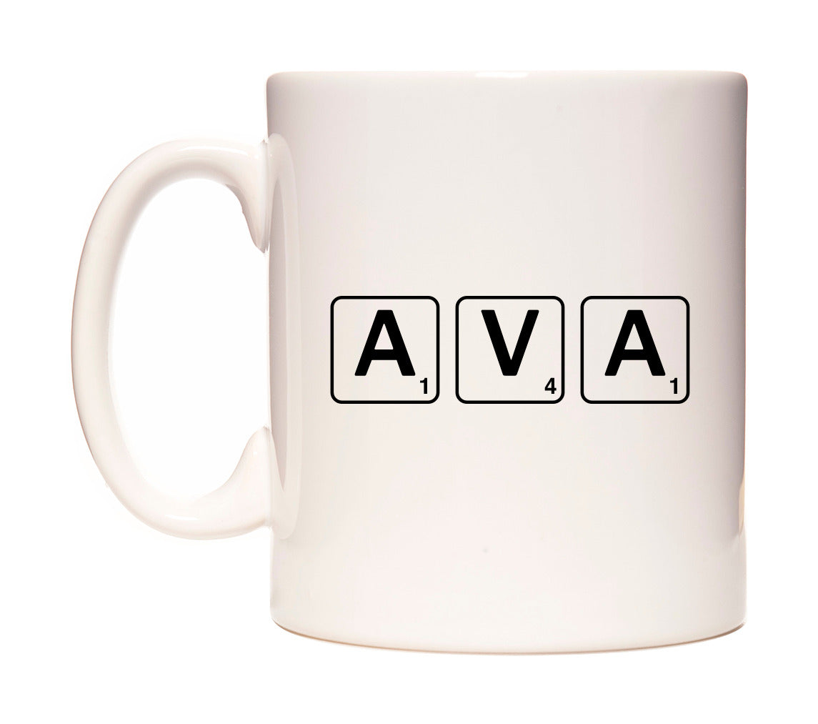 Ava - Scrabble Themed Mug