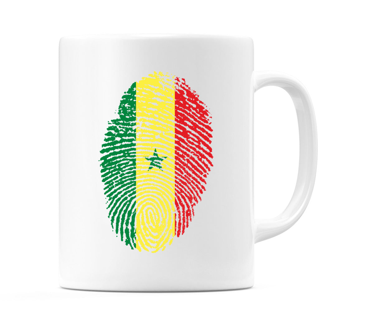 Senegal Finger Print Flag Mug