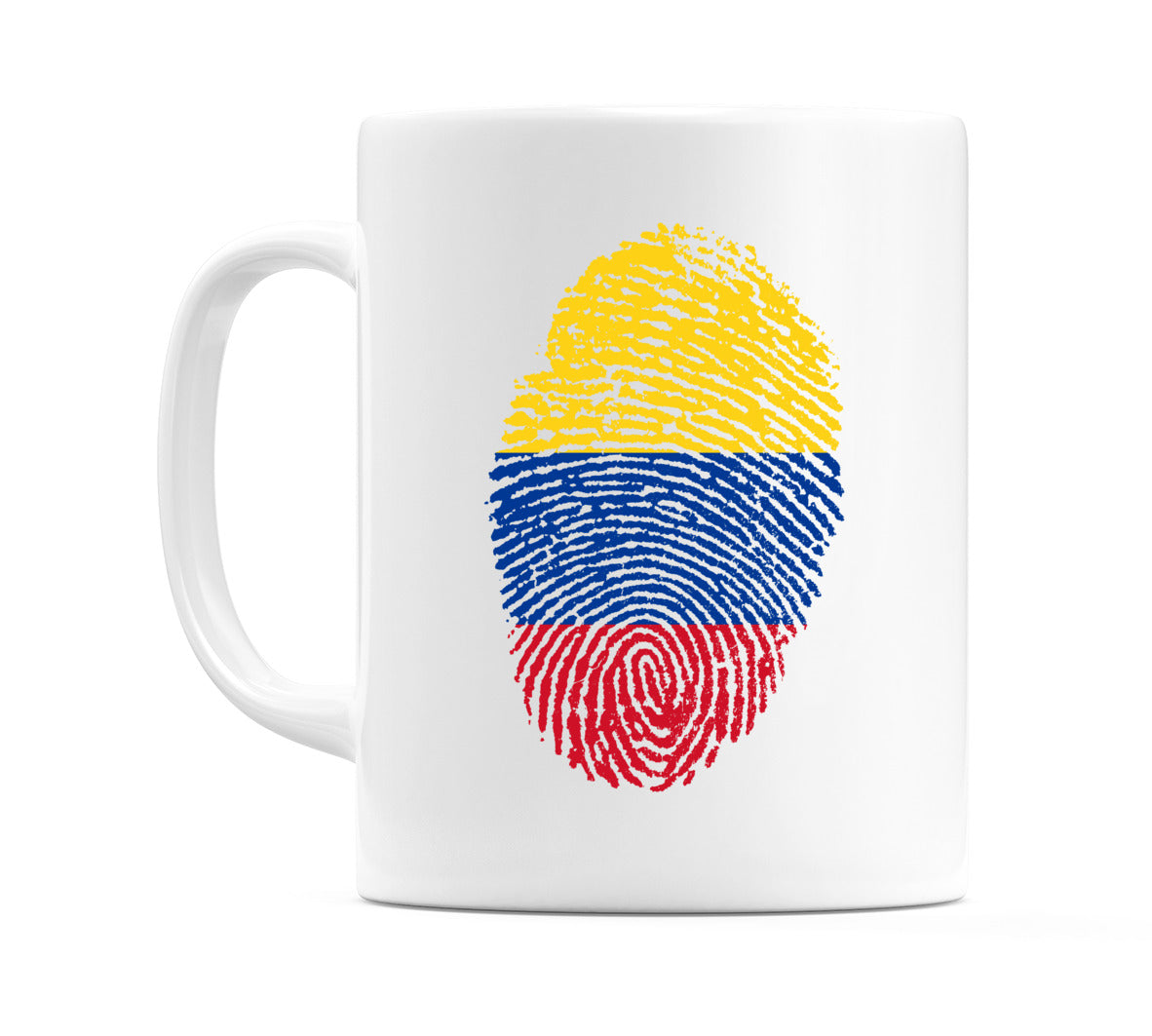 Colombia Finger Print Flag Mug
