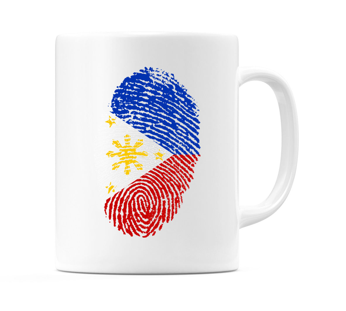 Philippines Finger Print Flag Mug