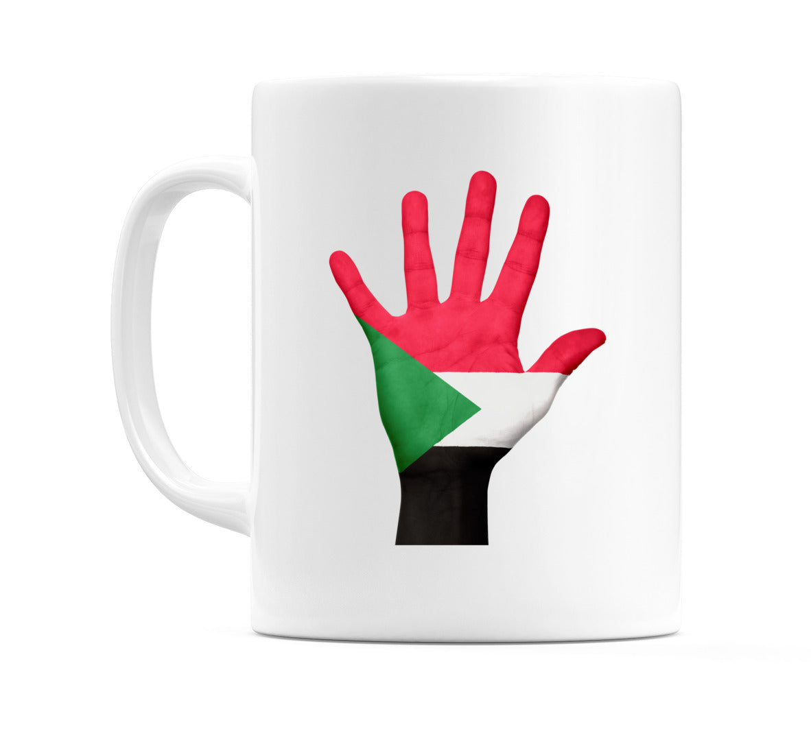 Sudan Hand Flag Mug