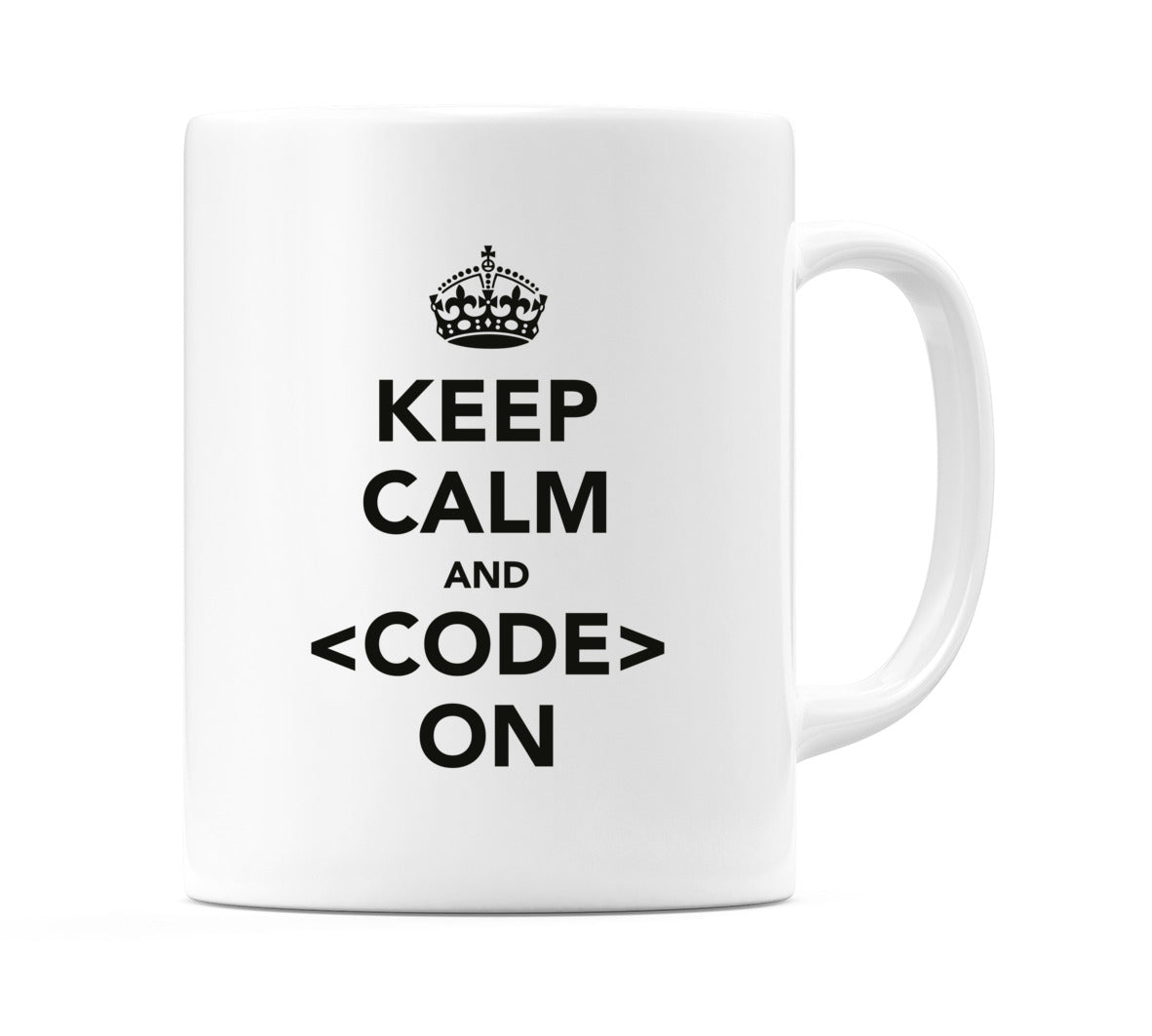 Keep Calm And Code On Mug