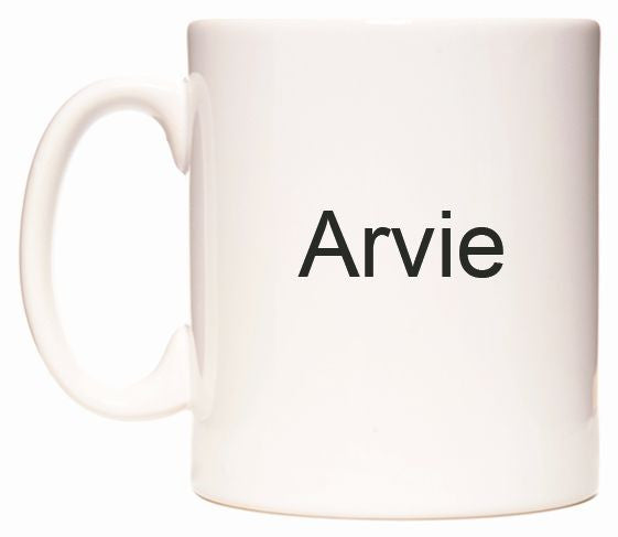 This mug features Arvie