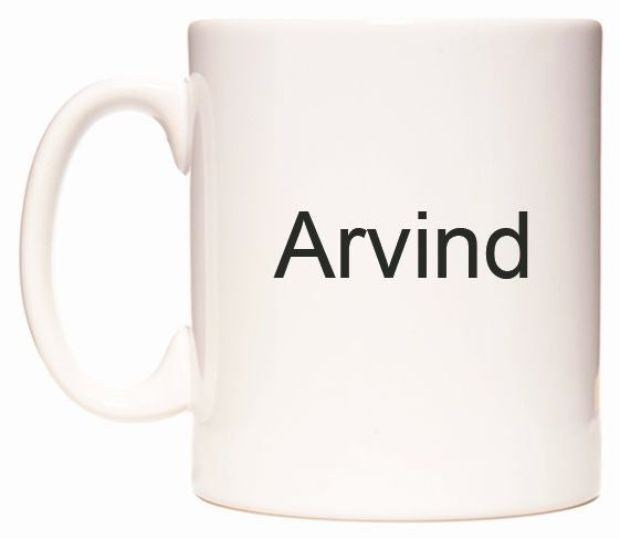 This mug features Arvind